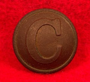 Confederate Cavalry Coat Button - Lined "C"