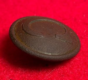 Confederate Cavalry Coat Button - Lined "C"