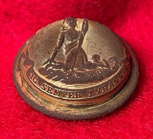 Virginia State Seal Staff Officer Coat Button