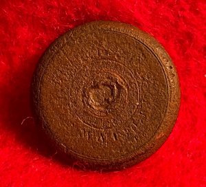 South Carolina Militia "Northern Volunteers" Coat Button - Rare