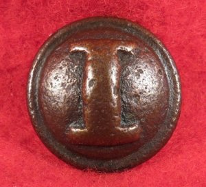 Non-Excavated Confederate Infantry Coat Button - "Cast I"