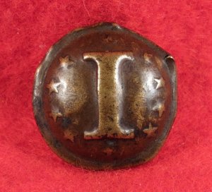 Confederate Infantry Button with "Stars" - Non-Excavated