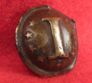 Confederate Infantry Button with "Stars" - Non-Excavated