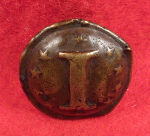 Confederate Infantry Button with "Stars" - Non-Excavated