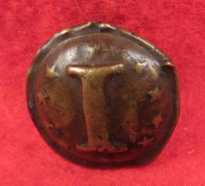 Confederate Infantry Button with "Stars" - Non-Excavated