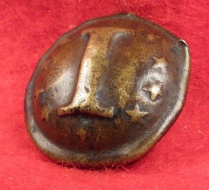 Confederate Infantry Button with "Stars" - Non-Excavated