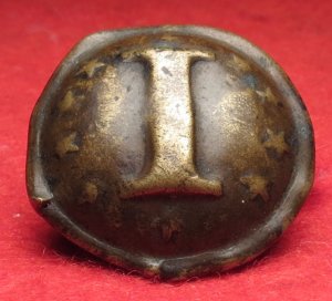 Confederate Infantry Button with "Stars" - Non-Excavated