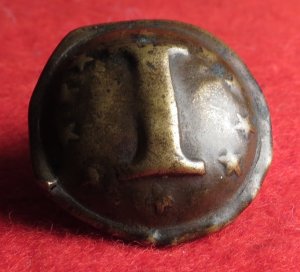 Confederate Infantry Button with "Stars" - Non-Excavated