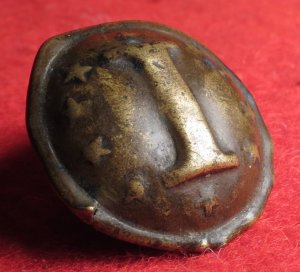 Confederate Infantry Button with "Stars" - Non-Excavated