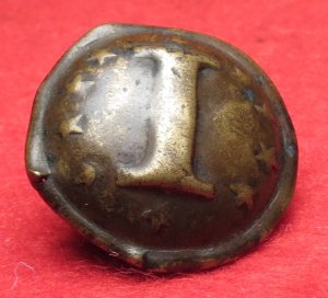 Confederate Infantry Button with "Stars" - Non-Excavated