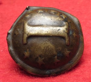 Confederate Infantry Button with "Stars" - Non-Excavated