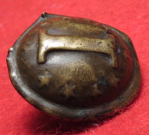 Confederate Infantry Button with "Stars" - Non-Excavated