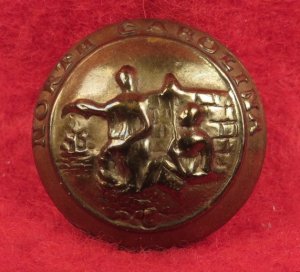 North Carolina State Seal Coat Button - Non-Excavated