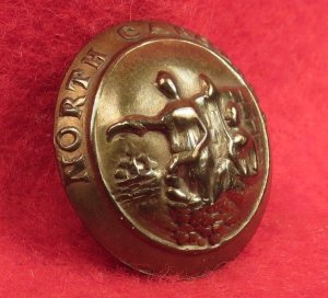 North Carolina State Seal Coat Button - Non-Excavated