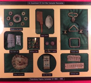 Civil War Campsite Relic Display - Large 