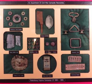 Civil War Campsite Relic Display - Large 