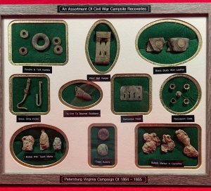 Civil War Campsite Relic Display - Large