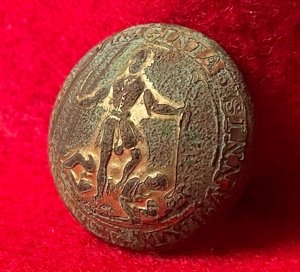 Virginia State Seal Coat Button 