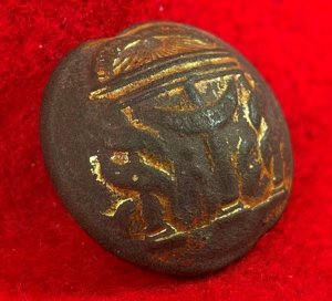 Georgia State Seal Coat Button
