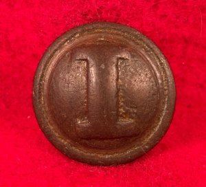 Confederate Infantry Coat Button - "Cast I" - High Quality