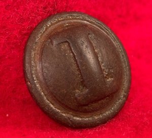 Confederate Infantry Coat Button - "Cast I" - High Quality