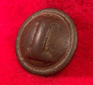 Confederate Infantry Coat Button - "Cast I" - High Quality 