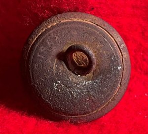 Confederate Infantry Coat Button - "Script I"