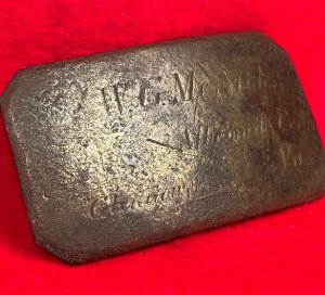 Brass Plate Inscribed "W. G. MERRICK"