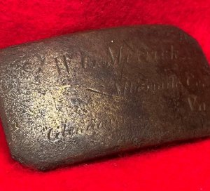Brass Plate Inscribed "W. G. MERRICK"
