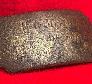 Brass Plate Inscribed "W. G. MERRICK"