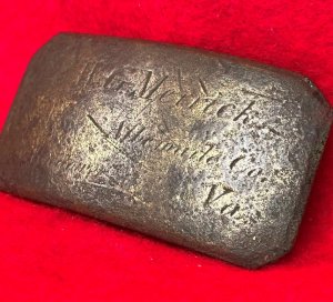 Brass Plate Inscribed "W. G. MERRICK"