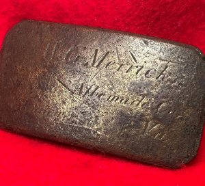 Brass Plate Inscribed "W. G. MERRICK"