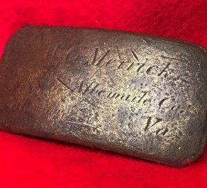 Brass Plate Inscribed "W. G. MERRICK"
