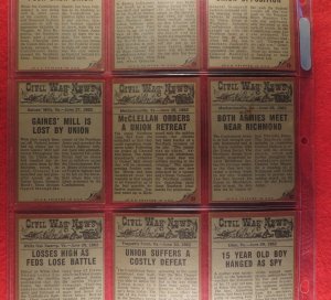 The 1962 Topps Civil War News Card Series - Complete --- Even More ON SALE