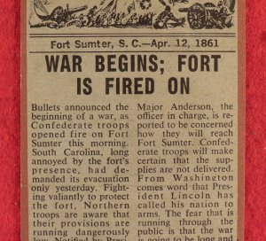 The 1962 Topps Civil War News Card Series - Complete --- Even More ON SALE