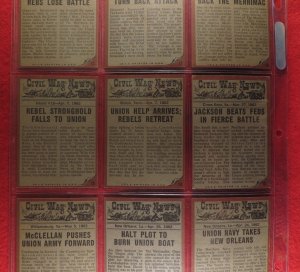 The 1962 Topps Civil War News Card Series - Complete --- Even More ON SALE
