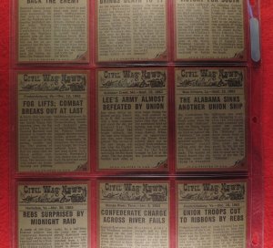 The 1962 Topps Civil War News Card Series - Complete --- Even More ON SALE
