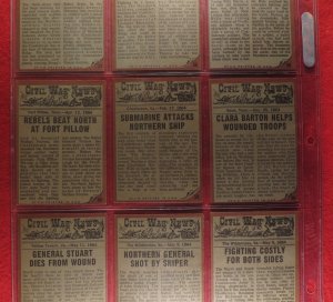 The 1962 Topps Civil War News Card Series - Complete --- Even More ON SALE