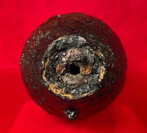 Confederate 3 Inch Read Shell - Unfired - Rare "Half Moon" Flame Groove