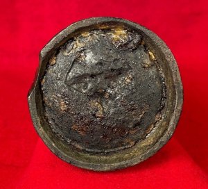 Confederate 3 Inch Read Shell - Unfired - Rare "Half Moon" Flame Groove