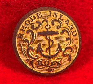 Rhode Island State Seal Coat Button - High Quality