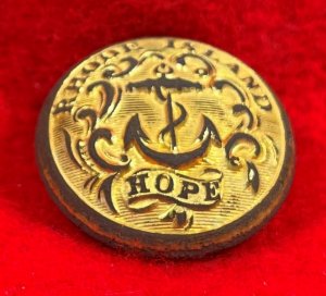 Rhode Island State Seal Coat Button - High Quality