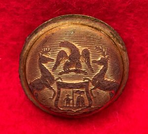 Michigan State Seal Coat Button