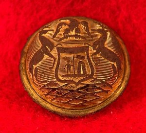 Michigan State Seal Coat Button