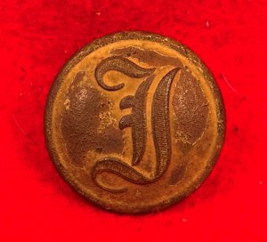 Confederate Infantry Coat Button - "Script I"