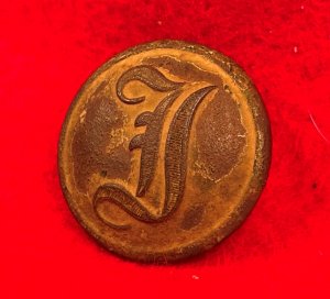 Confederate Infantry Coat Button - "Script I"