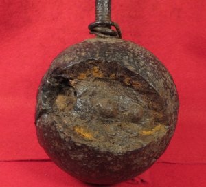 Confederate 12 Pounder Side Loader with Bolt & Exposed Case-Shot