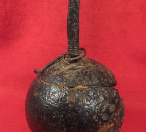 Confederate 12 Pounder Side Loader with Bolt & Exposed Case-Shot