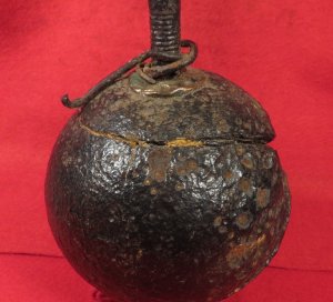 Confederate 12 Pounder Side Loader with Bolt & Exposed Case-Shot