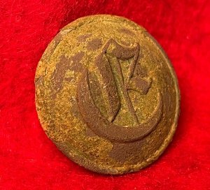 Confederate Engineer Coat Button - Rarely Excavated